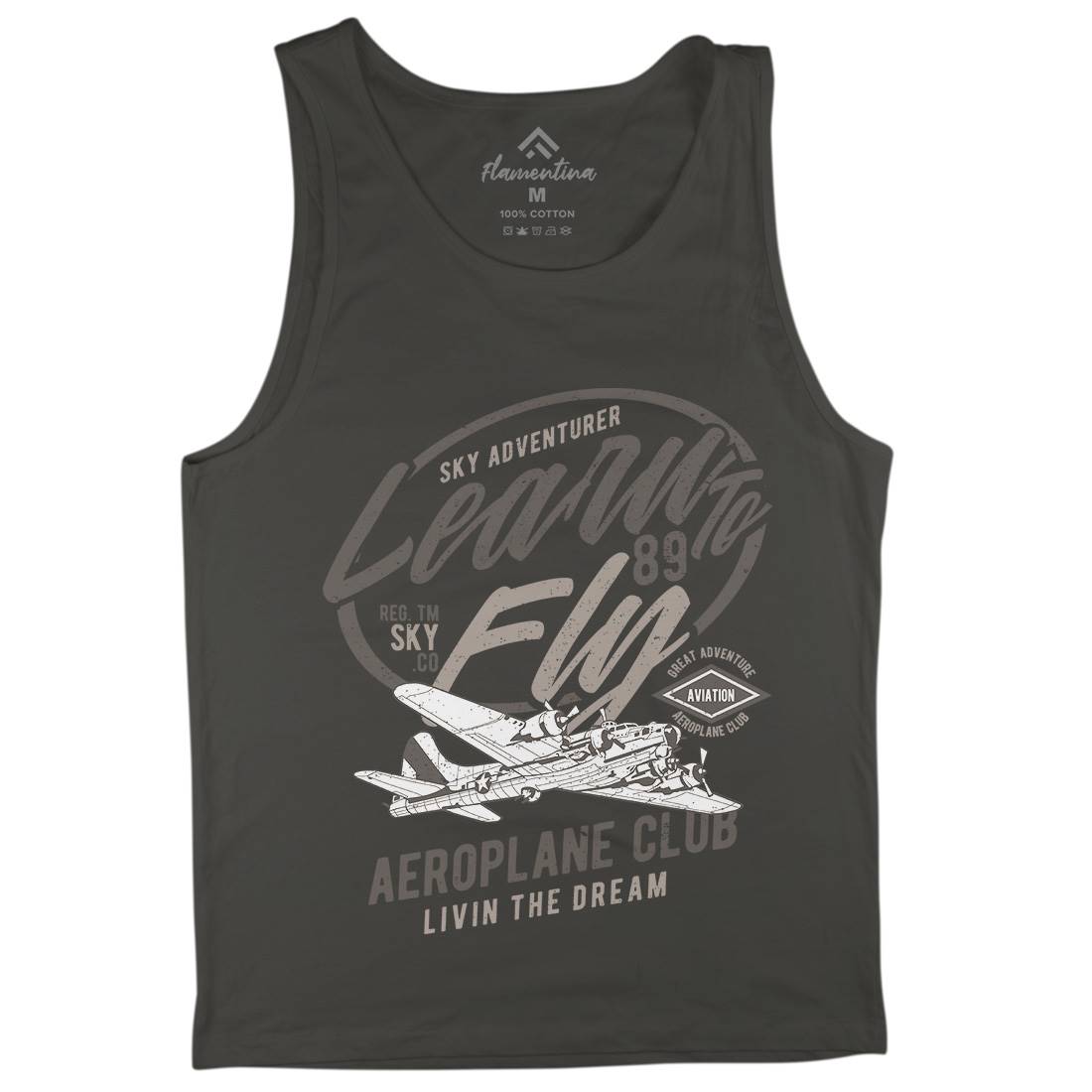 Learn To Fly Mens Tank Top Vest Vehicles A704