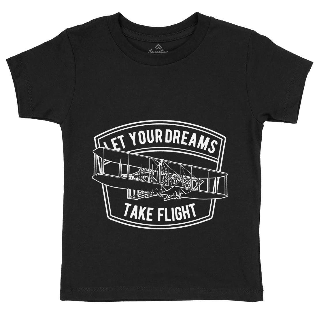 Let Your Dreams Kids Organic Crew Neck T-Shirt Vehicles A706