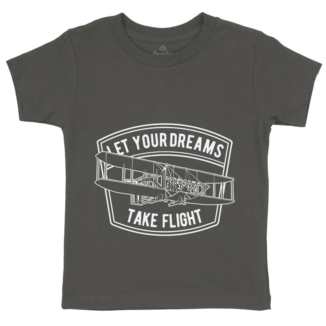 Let Your Dreams Kids Organic Crew Neck T-Shirt Vehicles A706
