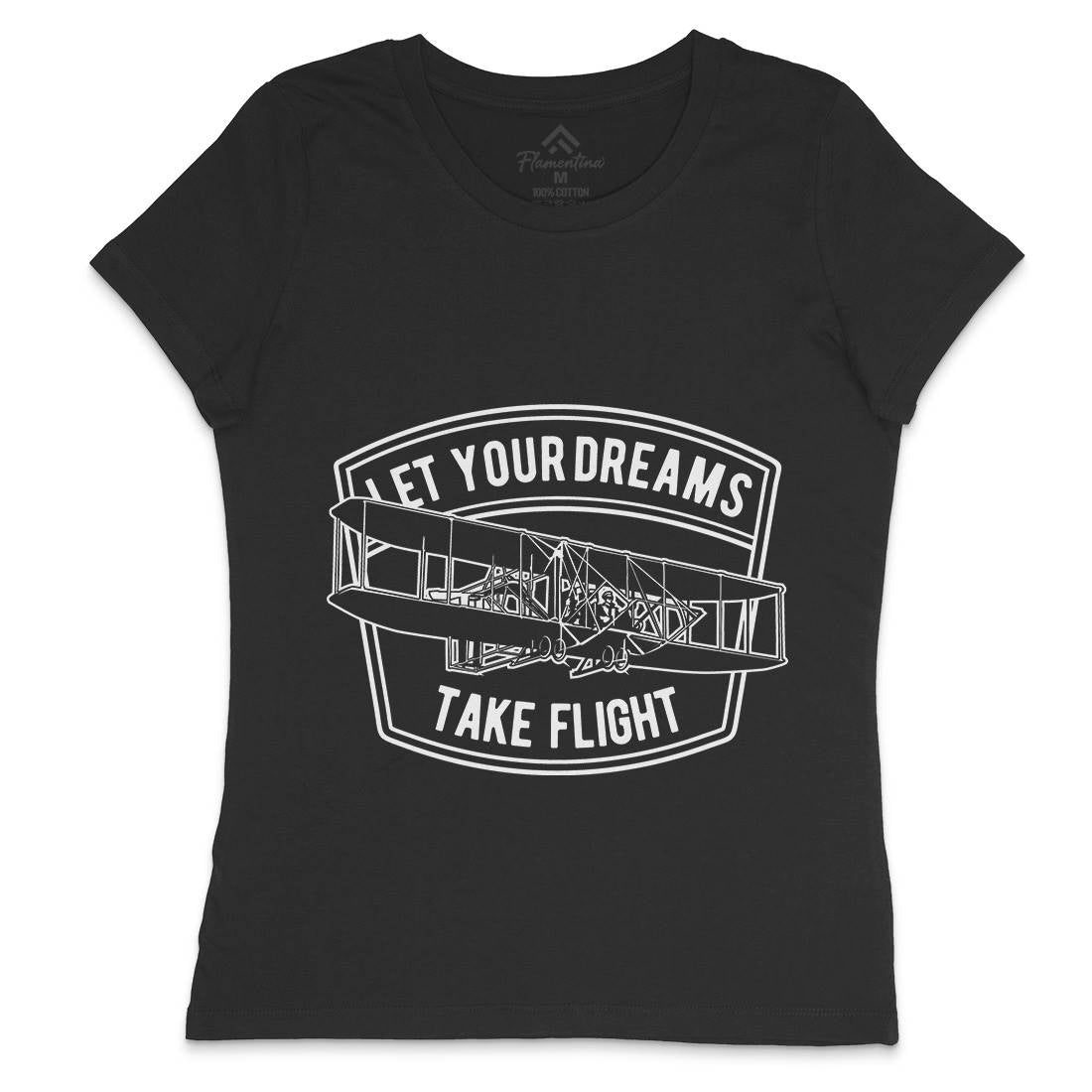 Let Your Dreams Womens Crew Neck T-Shirt Vehicles A706