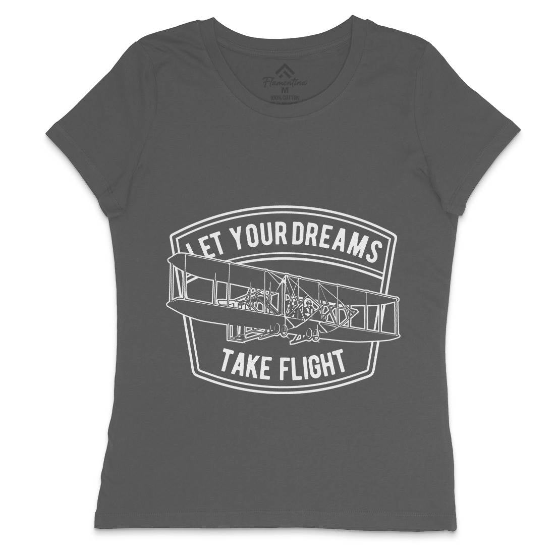 Let Your Dreams Womens Crew Neck T-Shirt Vehicles A706