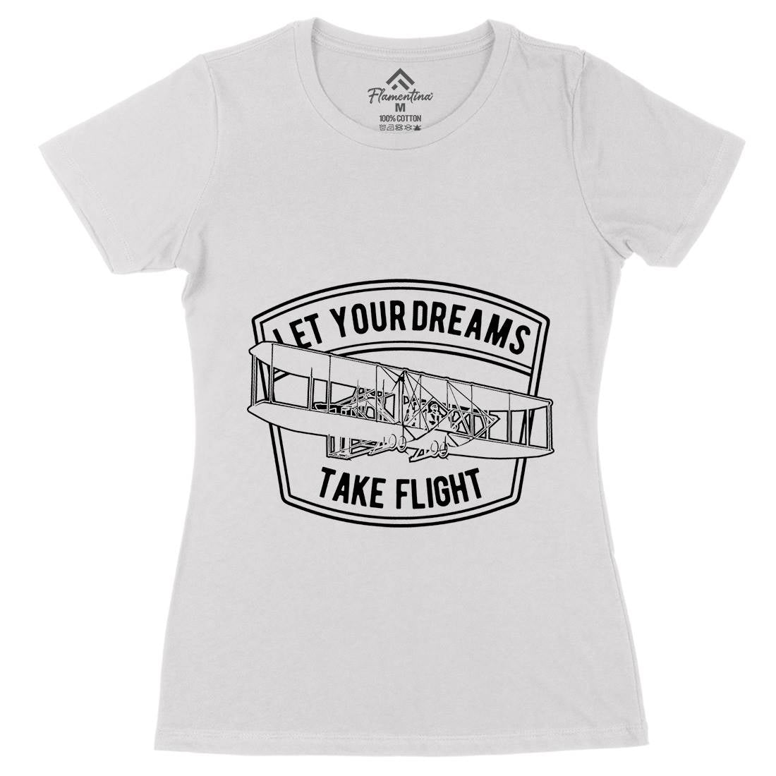 Let Your Dreams Womens Organic Crew Neck T-Shirt Vehicles A706