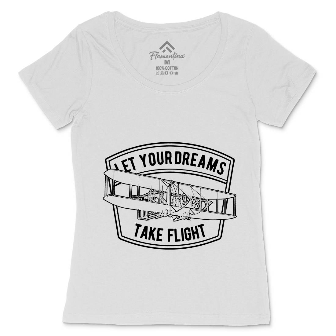Let Your Dreams Womens Scoop Neck T-Shirt Vehicles A706