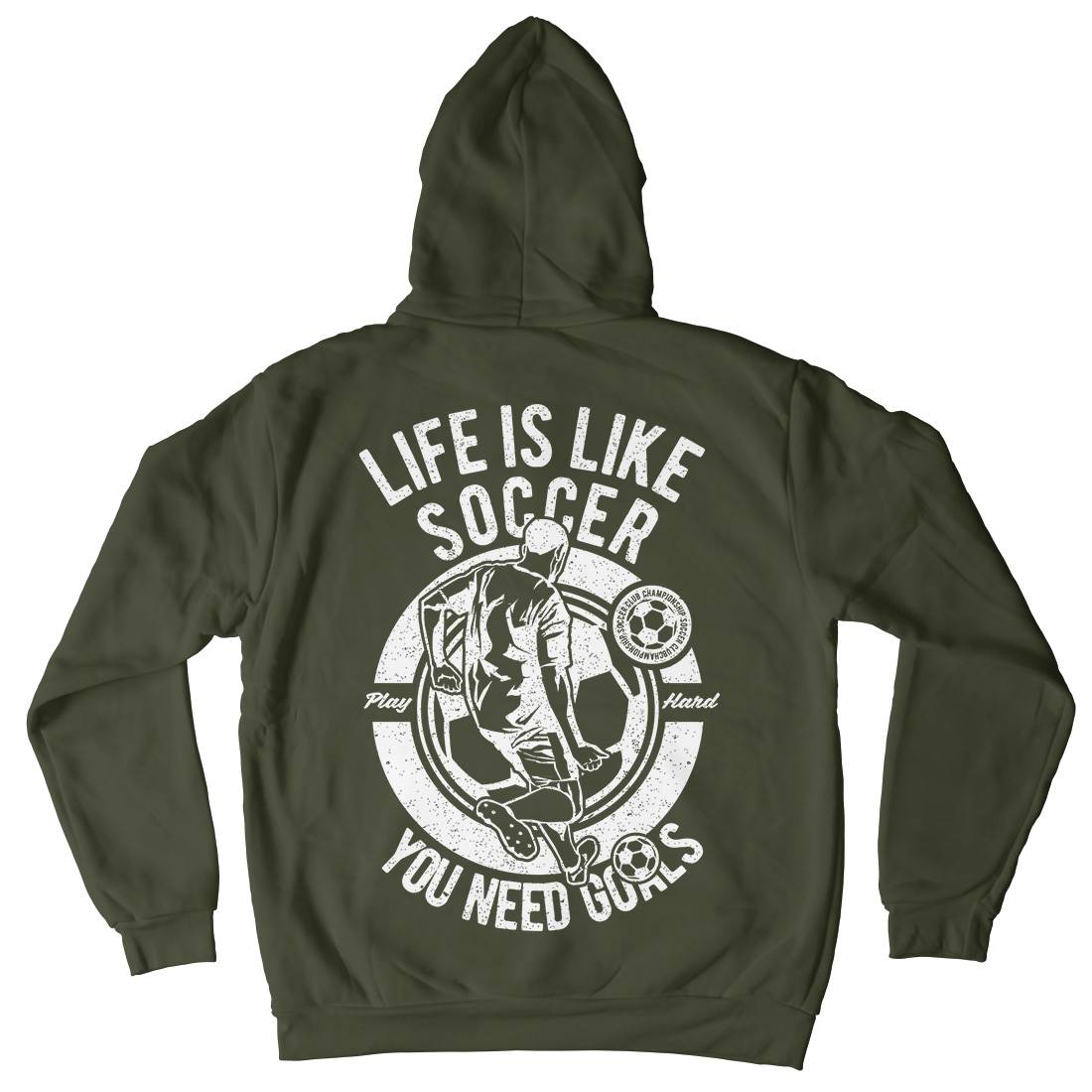 Life Is Like Soccer Kids Crew Neck Hoodie Sport A707