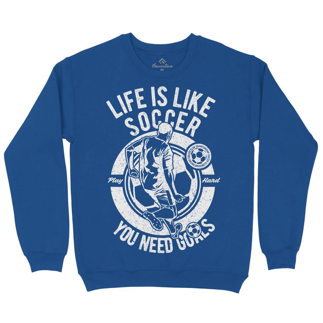 Life Is Like Soccer Kids Crew Neck Sweatshirt Sport A707