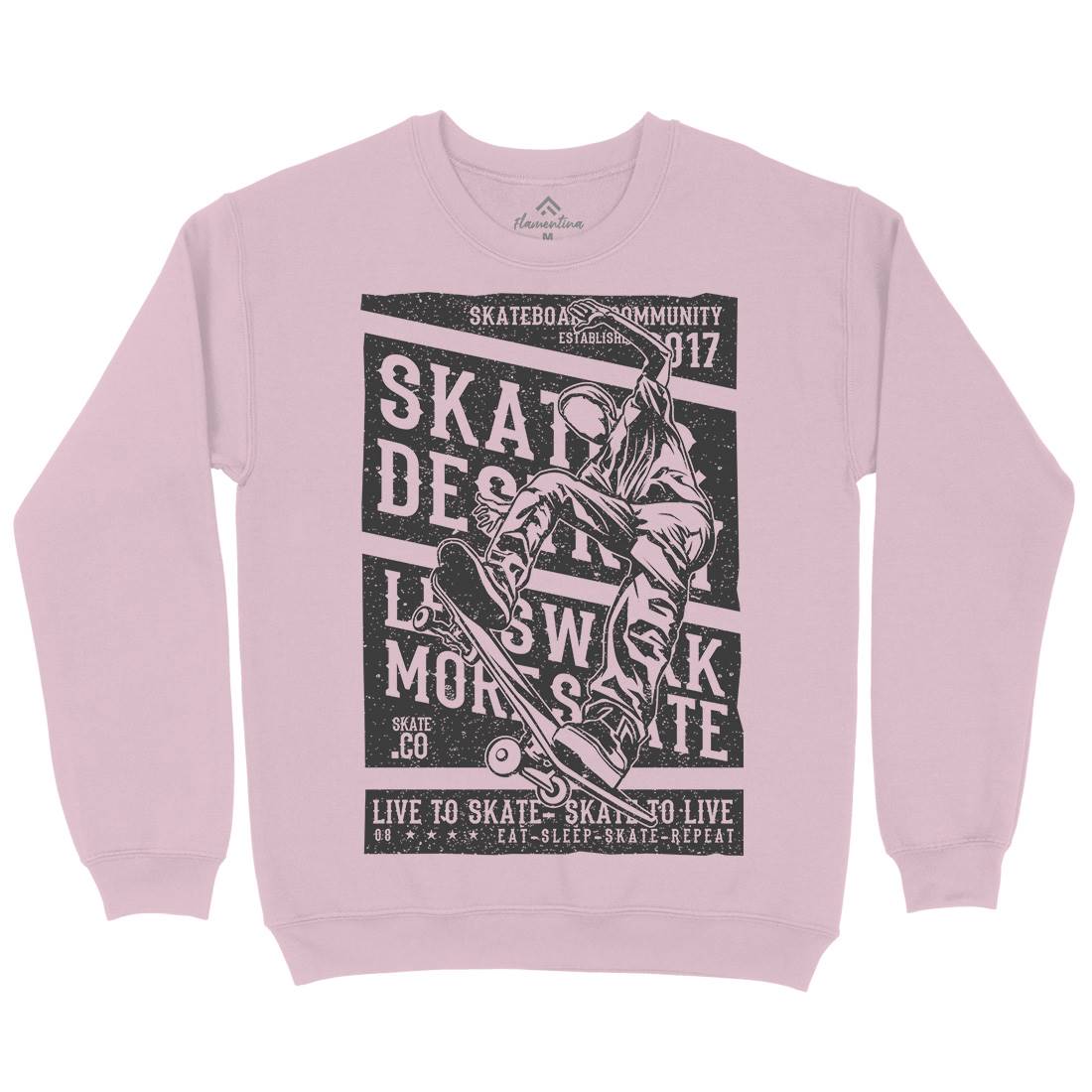 Live To Kids Crew Neck Sweatshirt Skate A708