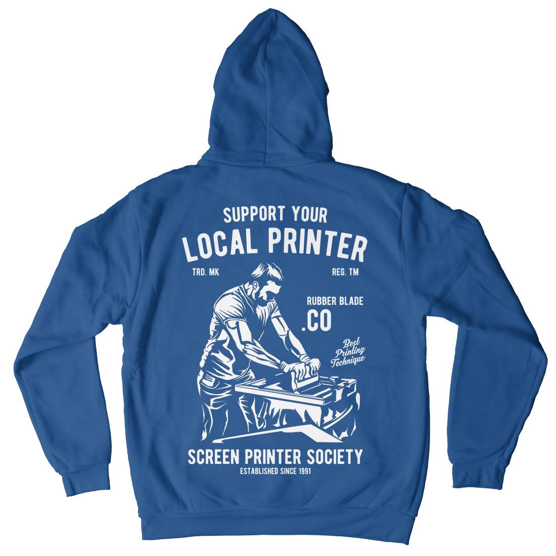Local Printer Mens Hoodie With Pocket Work A709