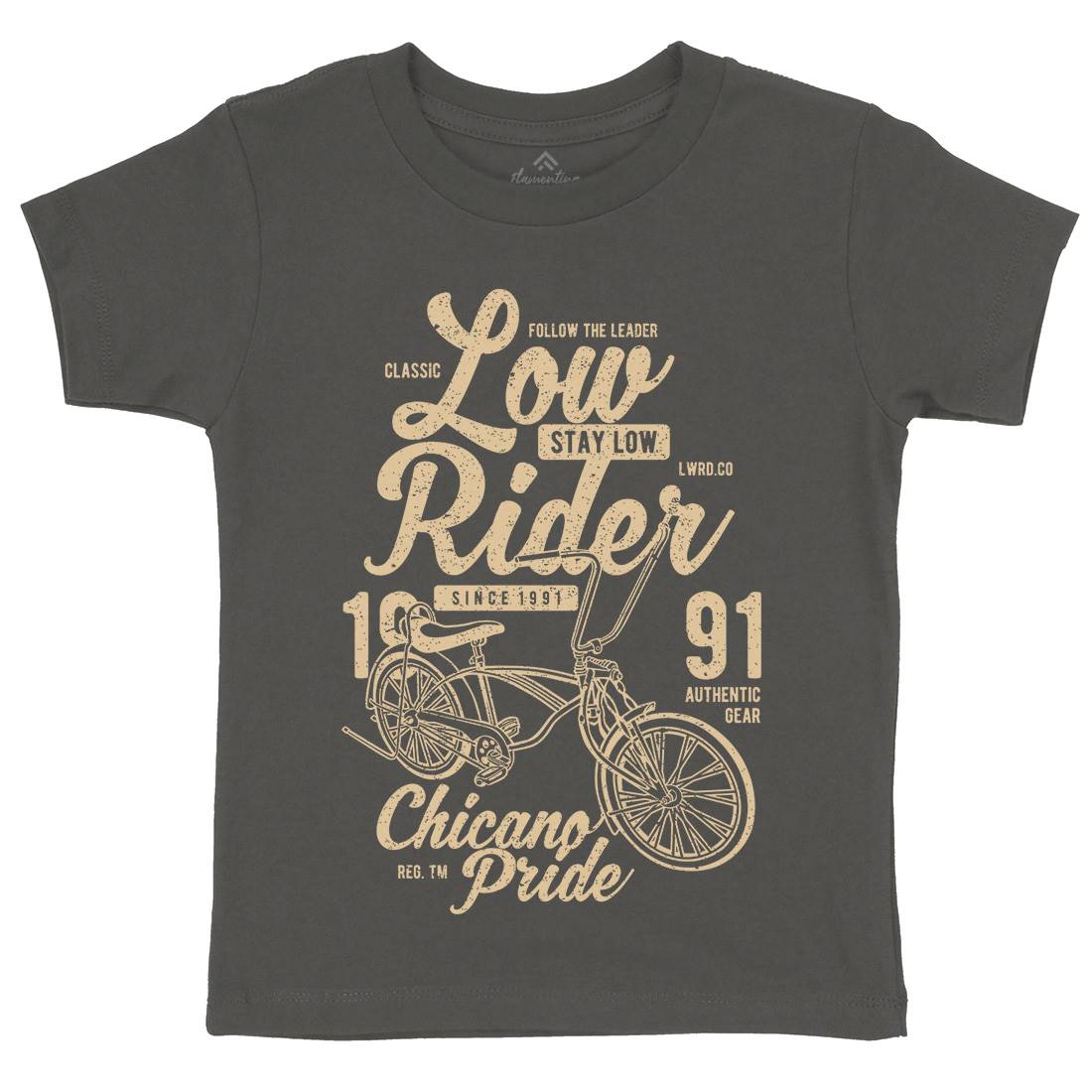 Low Rider Kids Organic Crew Neck T-Shirt Bikes A710