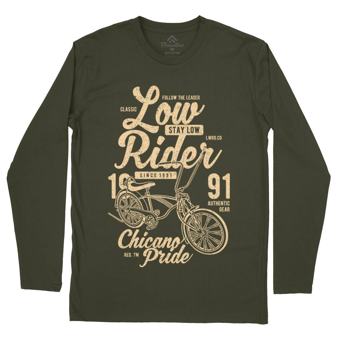 Low Rider Mens Long Sleeve T-Shirt Bikes A710