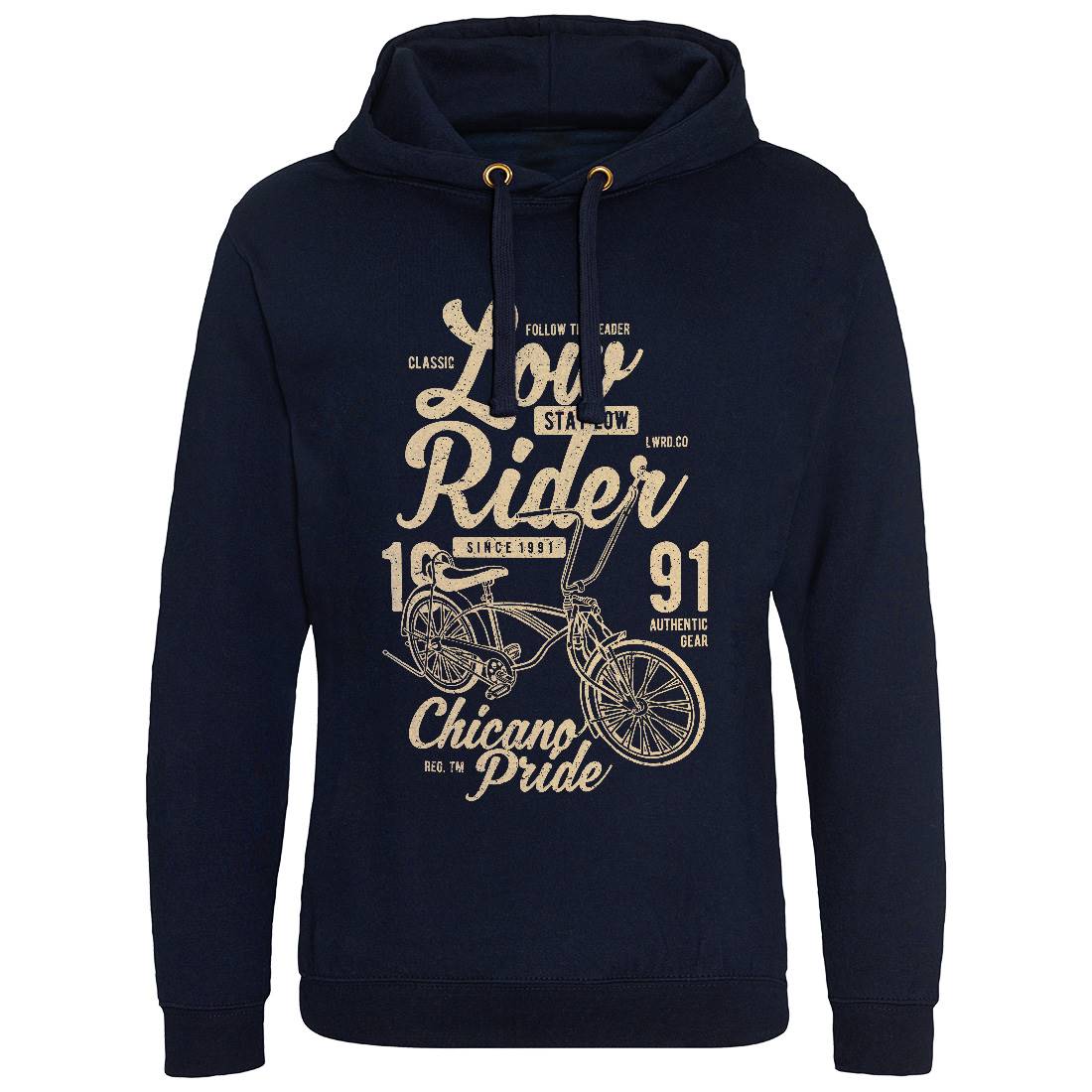 Low Rider Mens Hoodie Without Pocket Bikes A710