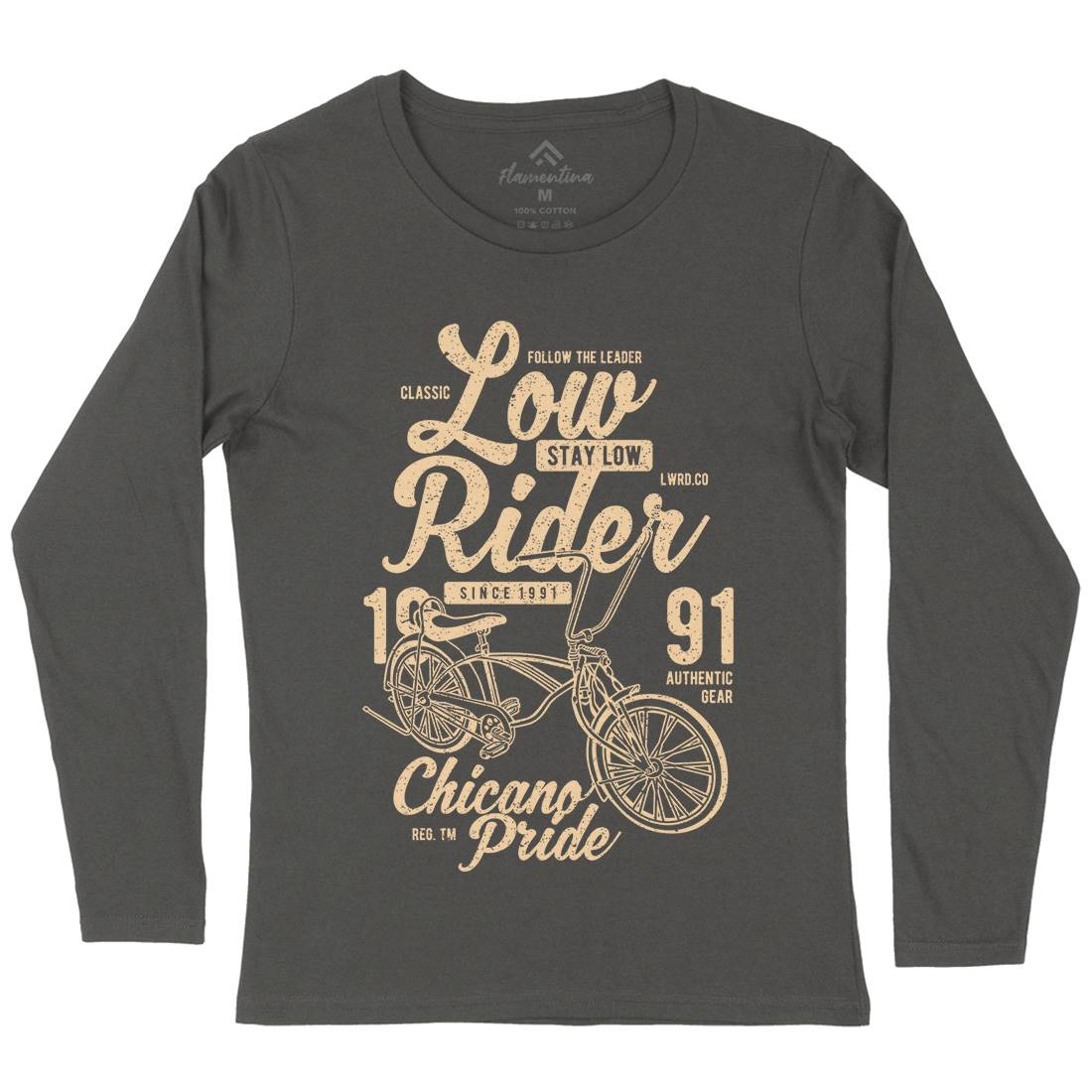 Low Rider Womens Long Sleeve T-Shirt Bikes A710