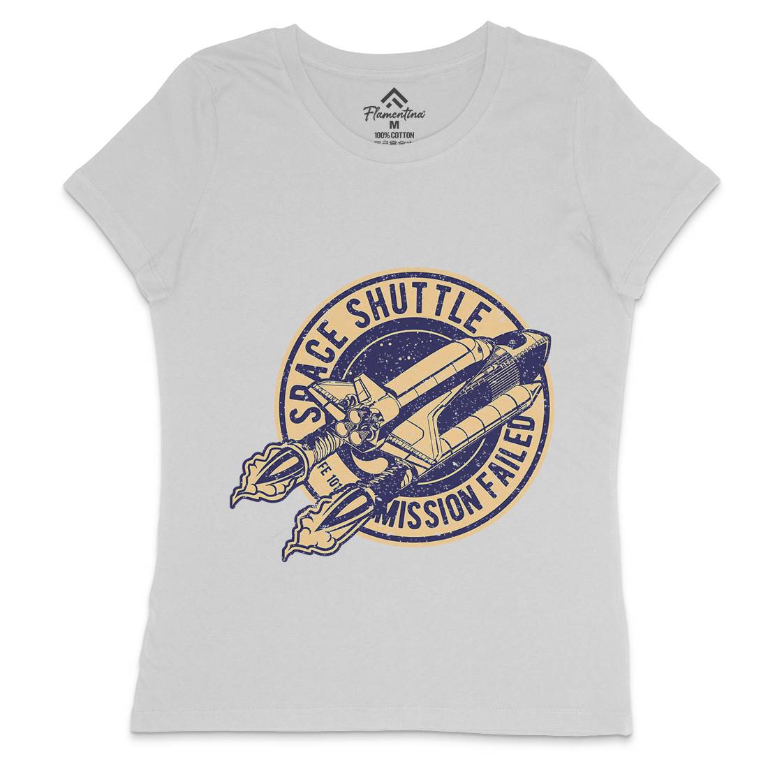 Mission Failed Womens Crew Neck T-Shirt Space A713