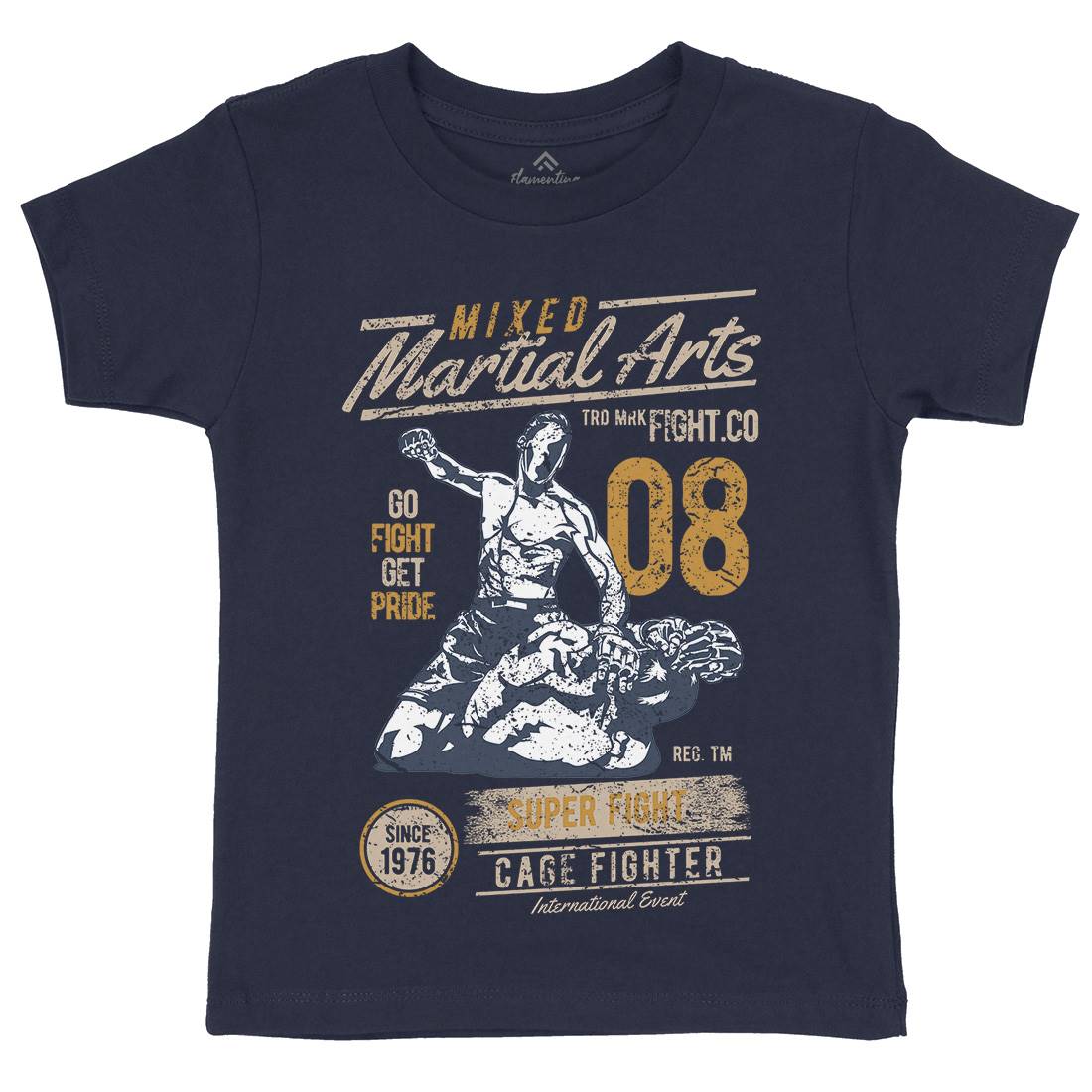 Mixed Martial Arts Kids Crew Neck T-Shirt Sport A714
