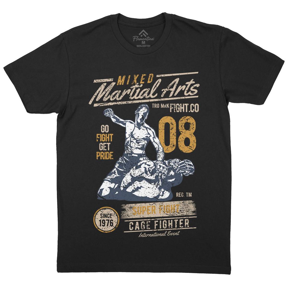 Mixed Martial Arts Mens Crew Neck T-Shirt Sport A714