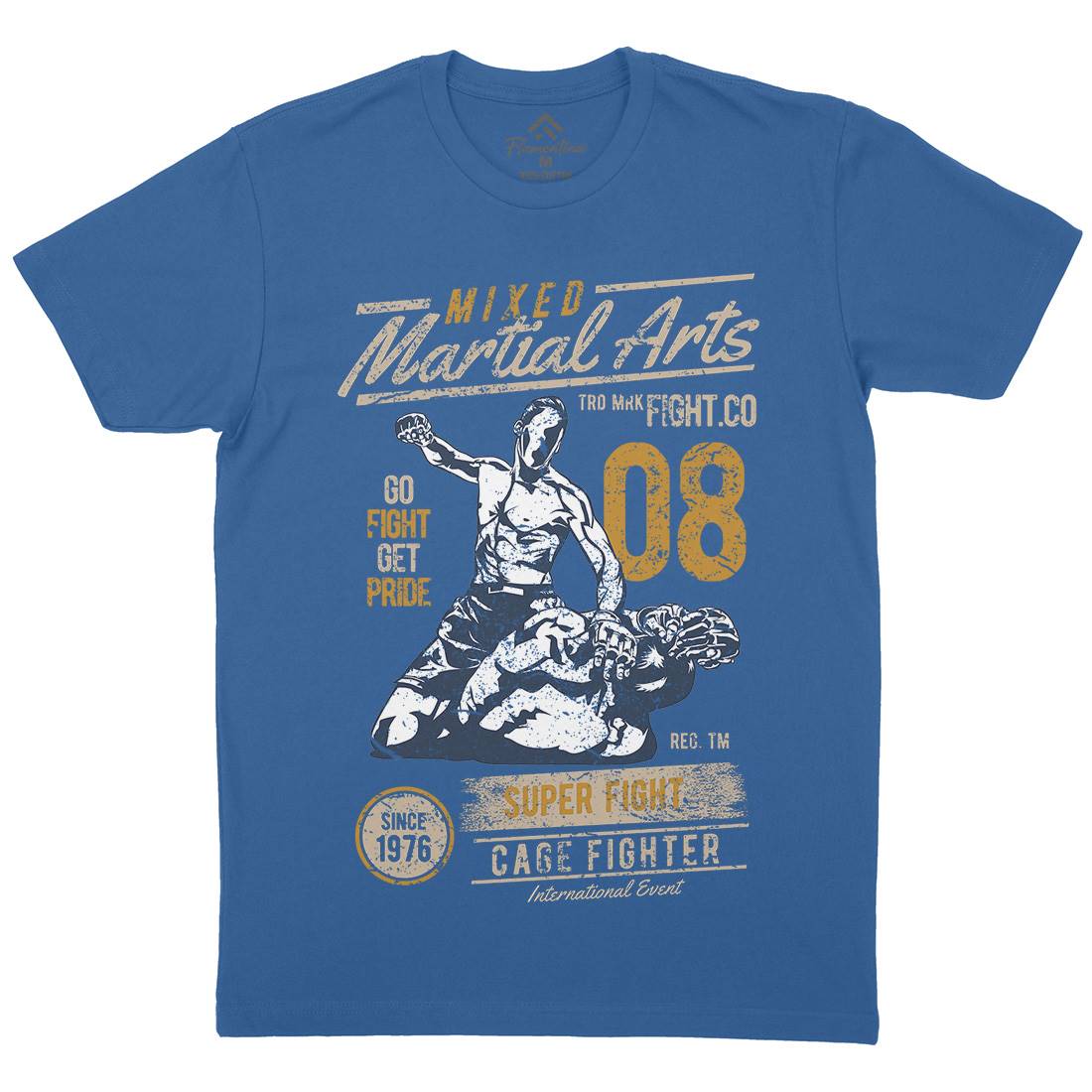 Mixed Martial Arts Mens Crew Neck T-Shirt Sport A714