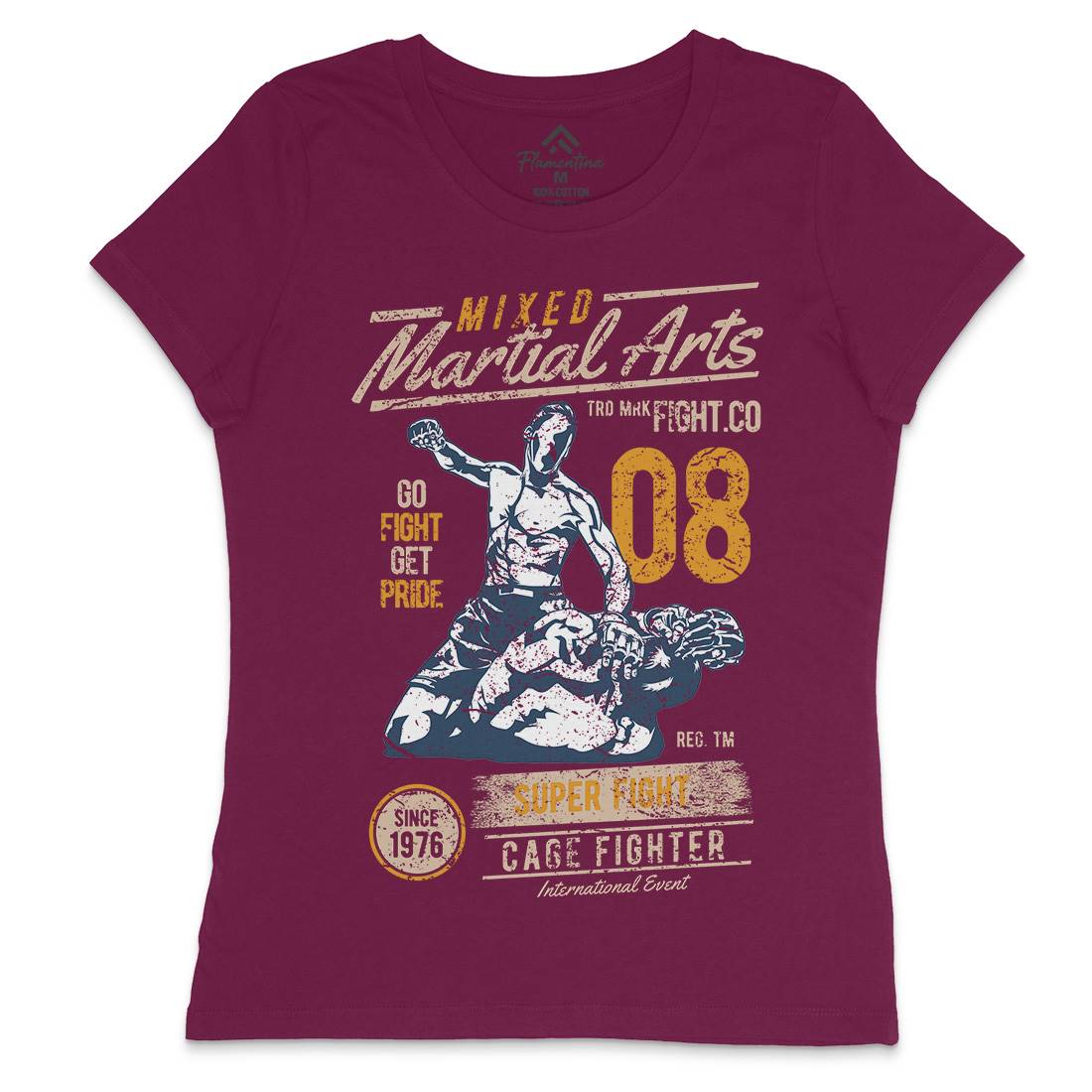 Mixed Martial Arts Womens Crew Neck T-Shirt Sport A714