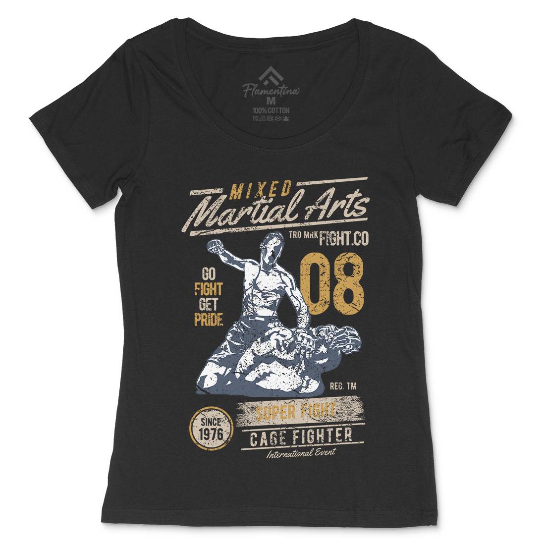 Mixed Martial Arts Womens Scoop Neck T-Shirt Sport A714