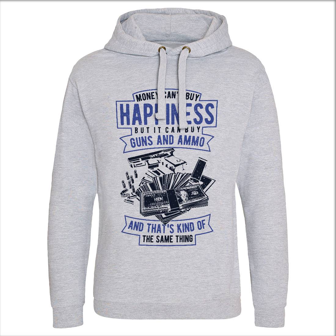 Money Can&#39;t Buy Happiness Mens Hoodie Without Pocket Quotes A715