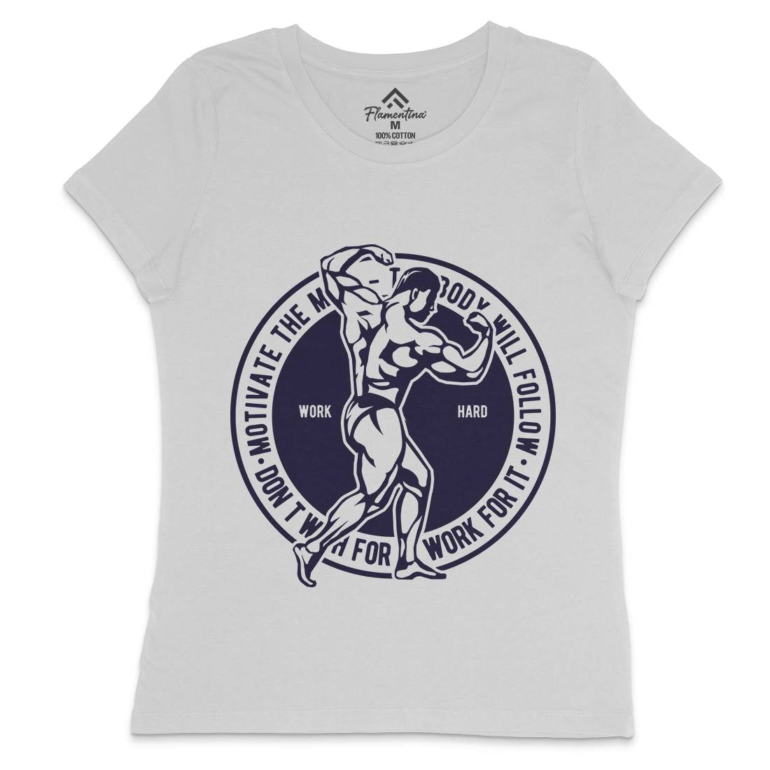 Motivate The Mind Womens Crew Neck T-Shirt Gym A716