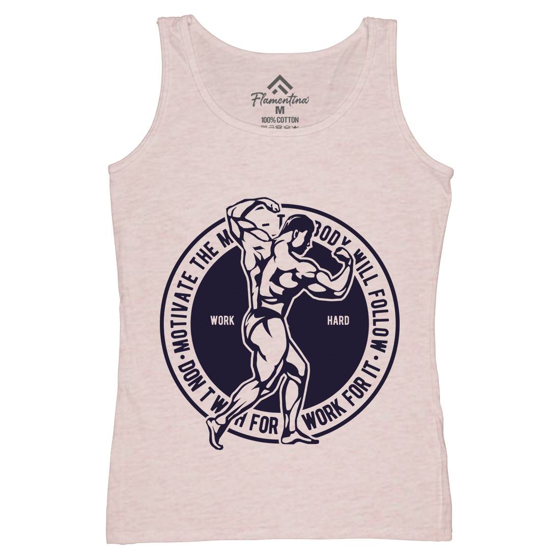 Motivate The Mind Womens Organic Tank Top Vest Gym A716
