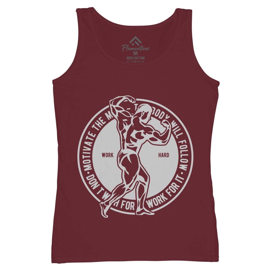 Motivate The Mind Womens Organic Tank Top Vest Gym A716