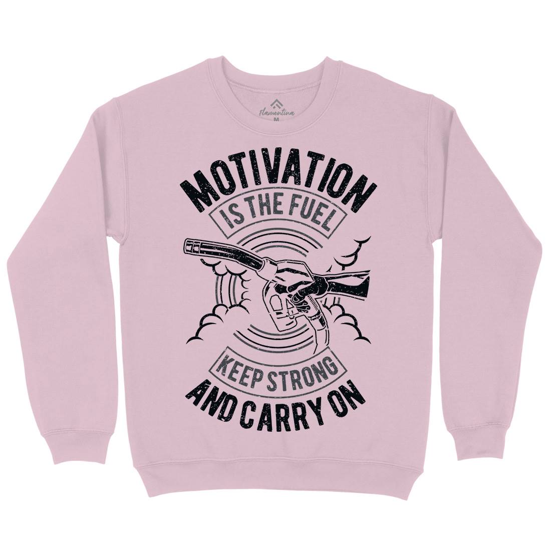 Motivation Is The Fuel Kids Crew Neck Sweatshirt Gym A717