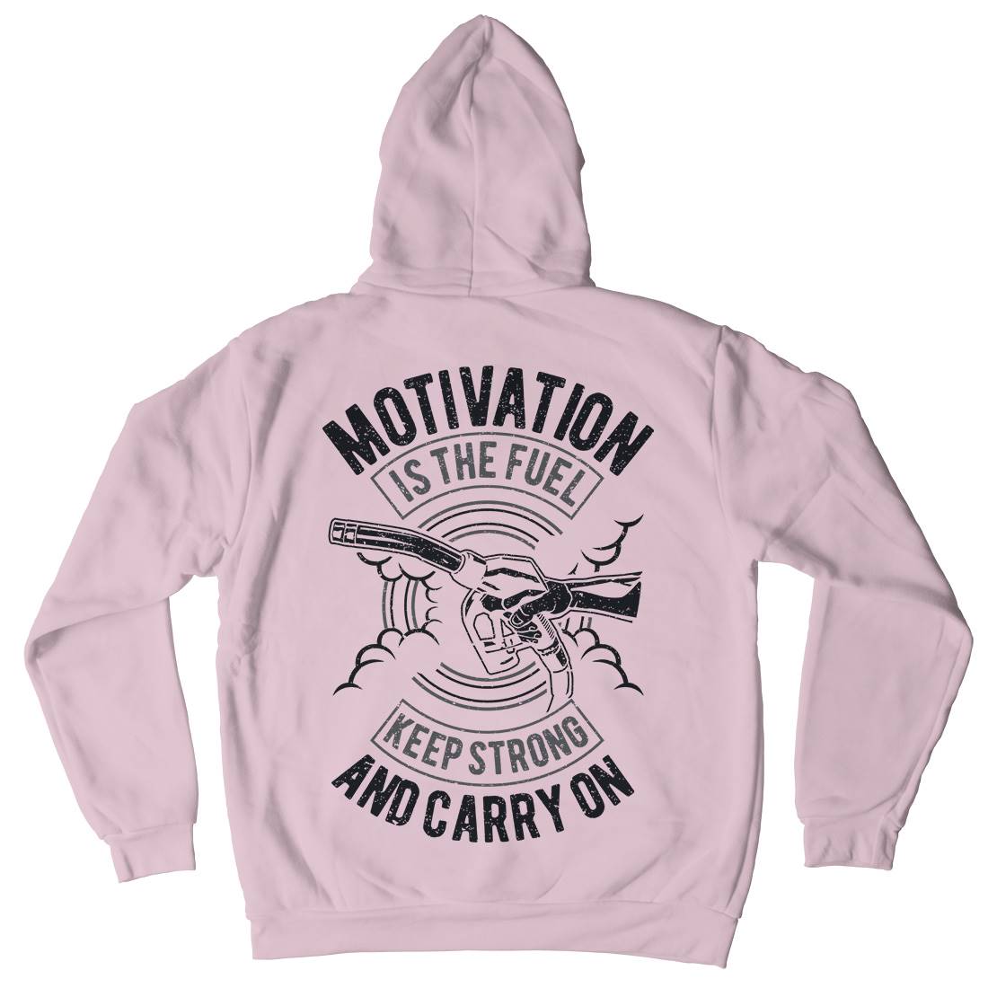 Motivation Is The Fuel Kids Crew Neck Hoodie Gym A717