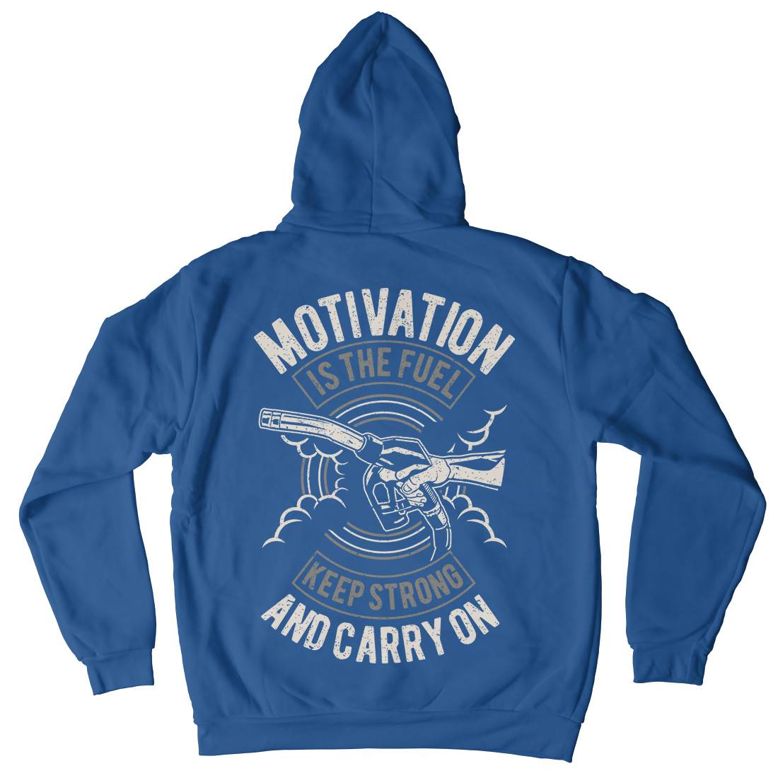 Motivation Is The Fuel Mens Hoodie With Pocket Gym A717