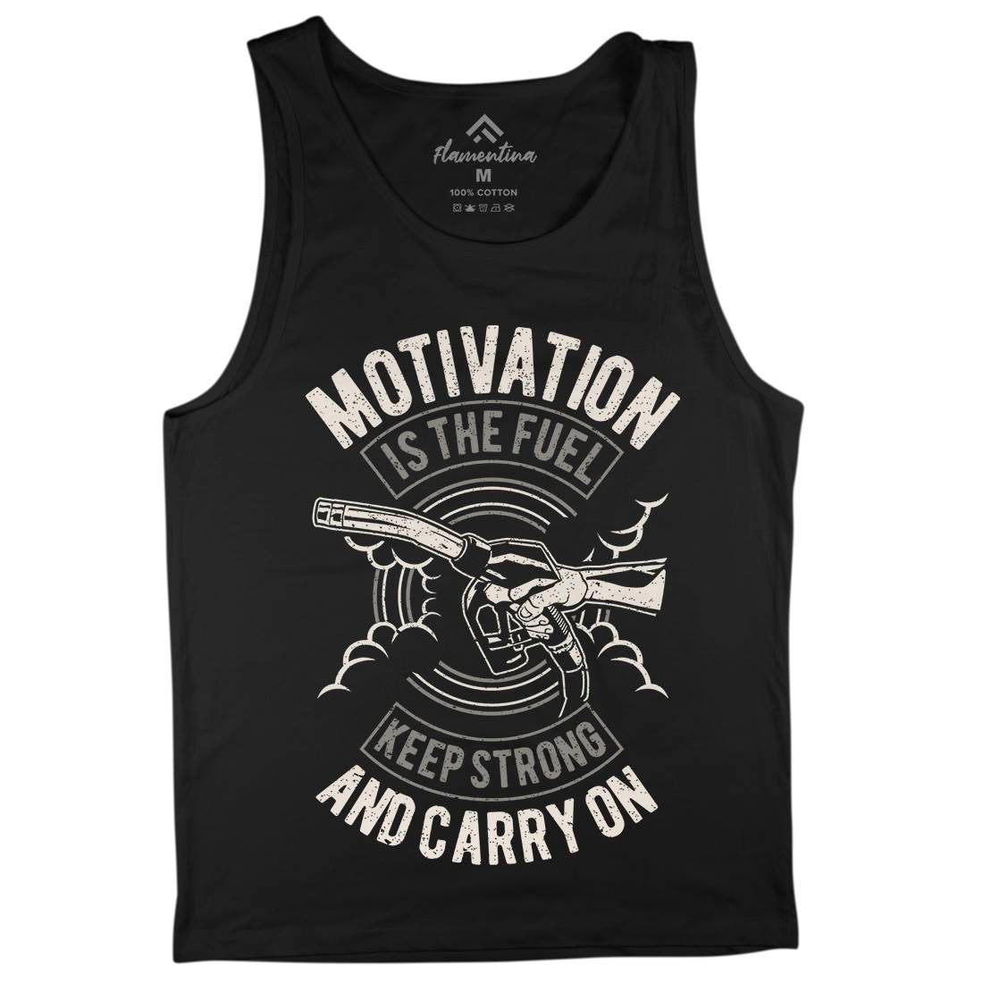 Motivation Is The Fuel Mens Tank Top Vest Gym A717