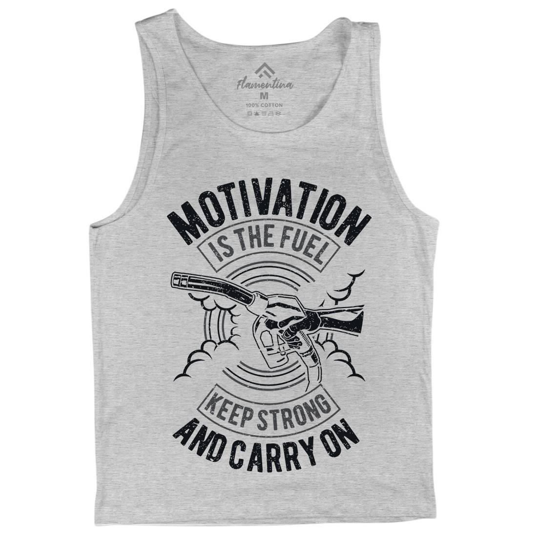 Motivation Is The Fuel Mens Tank Top Vest Gym A717
