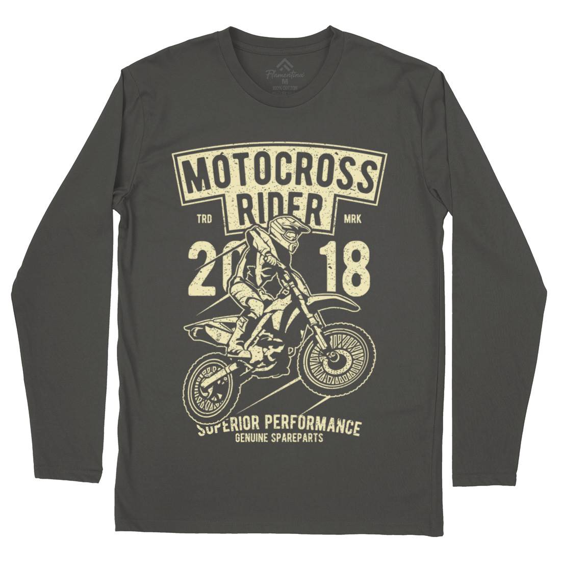 Motocross Rider Mens Long Sleeve T-Shirt Motorcycles A718