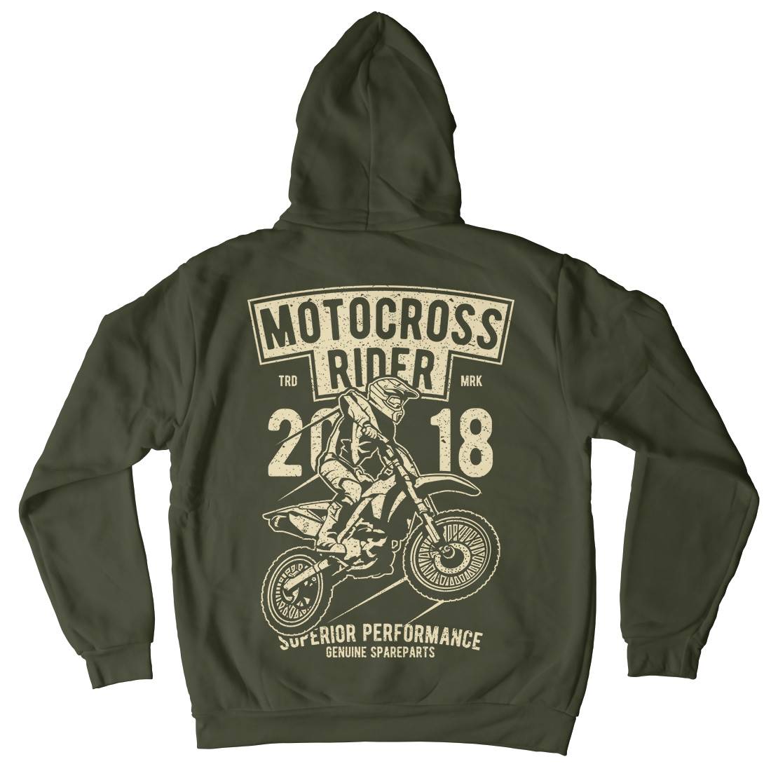 Motocross Rider Kids Crew Neck Hoodie Motorcycles A718