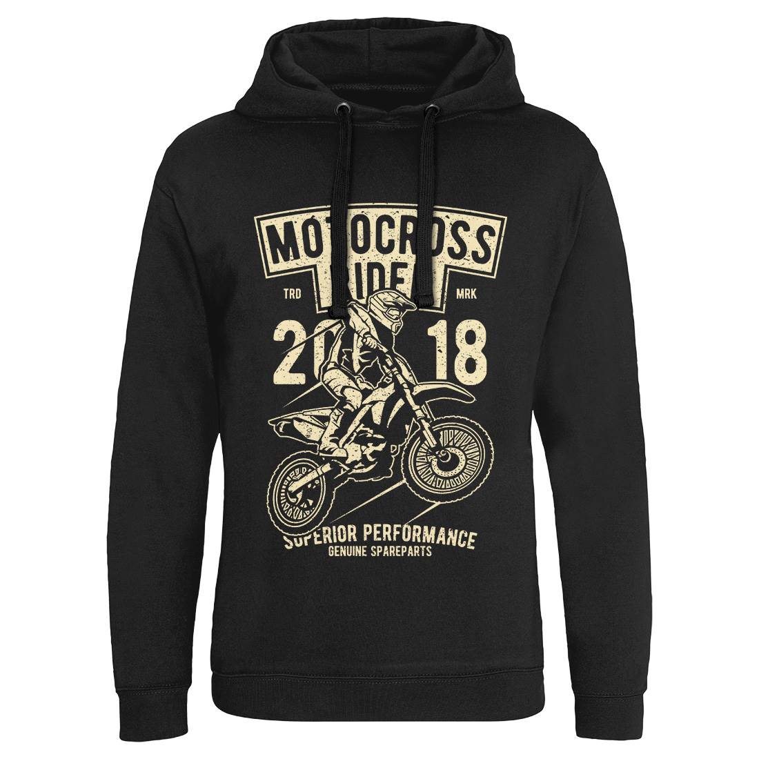Motocross Rider Mens Hoodie Without Pocket Motorcycles A718