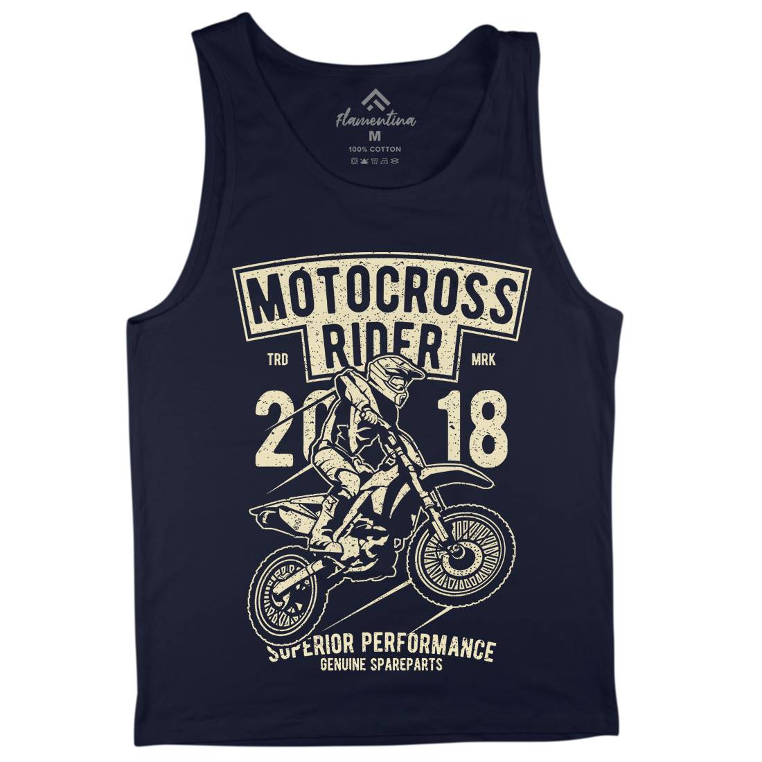 Motocross Rider Mens Tank Top Vest Motorcycles A718