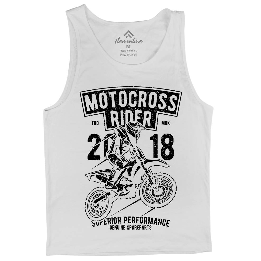 Motocross Rider Mens Tank Top Vest Motorcycles A718