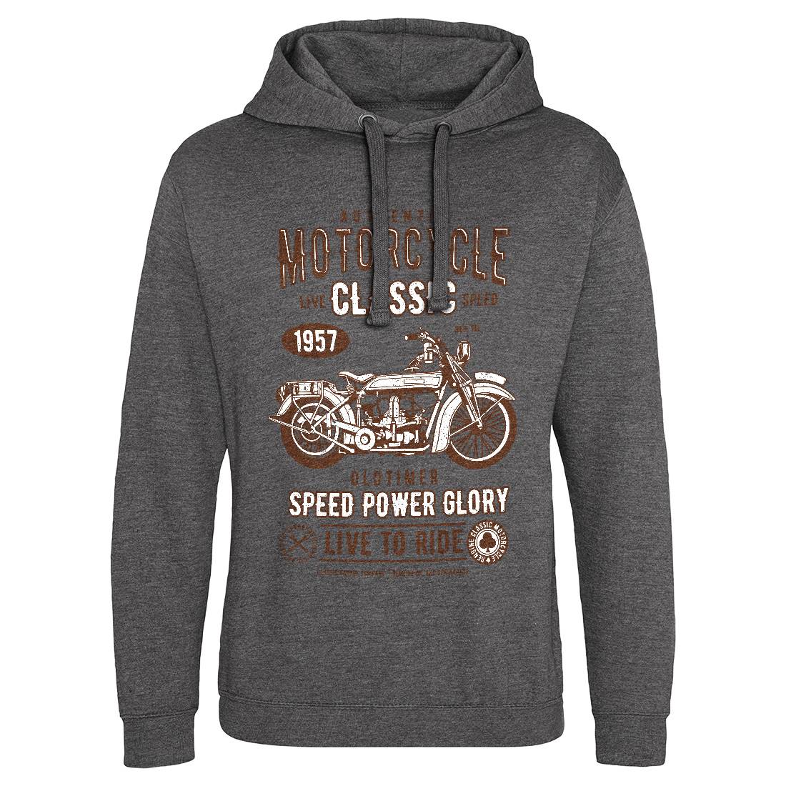 Classic Mens Hoodie Without Pocket Motorcycles A719