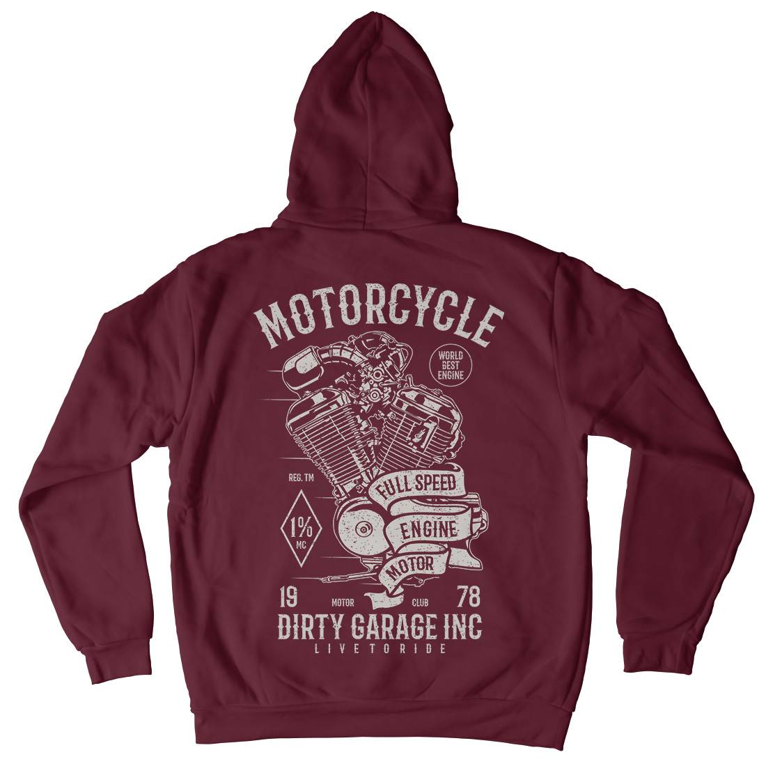 Full Speed Kids Crew Neck Hoodie Motorcycles A720