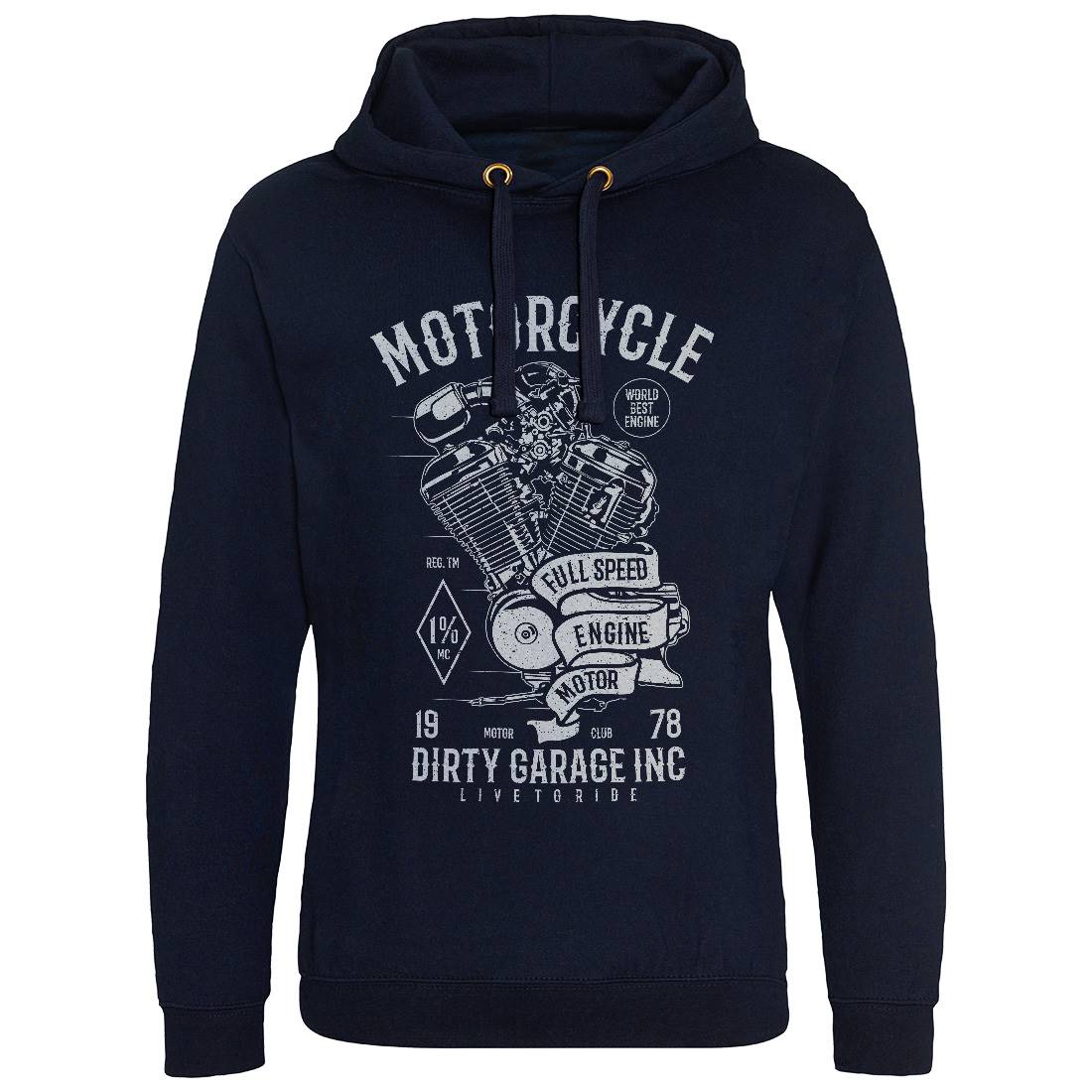 Full Speed Mens Hoodie Without Pocket Motorcycles A720