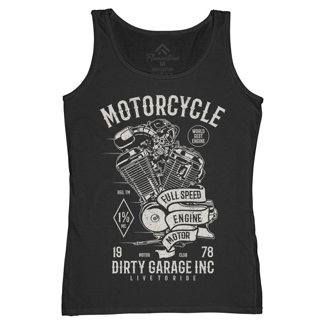 Full Speed Womens Organic Tank Top Vest Motorcycles A720