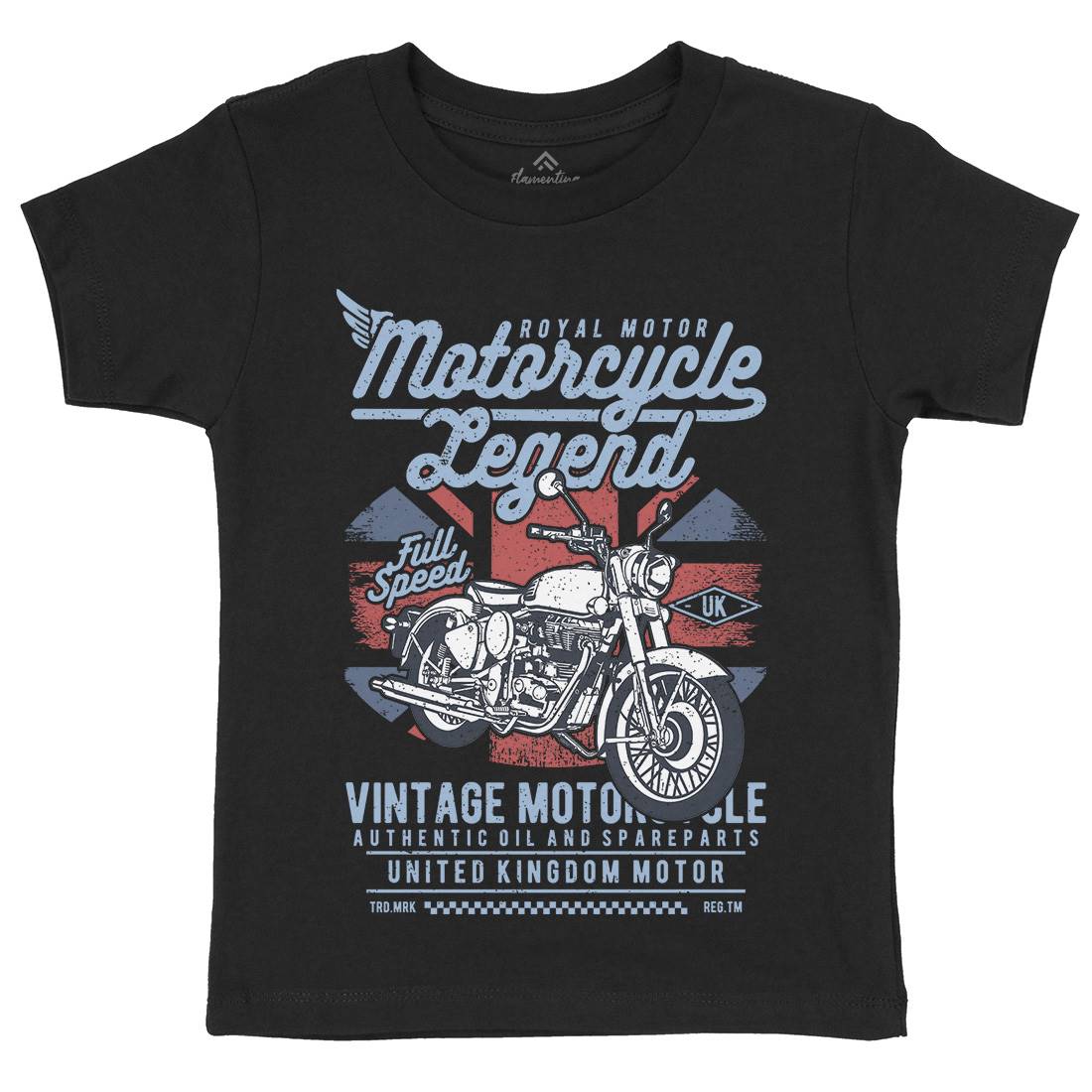 Legend Kids Crew Neck T-Shirt Motorcycles A721