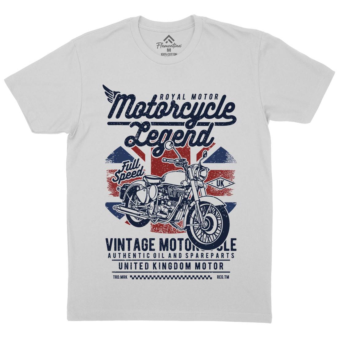 Legend Mens Crew Neck T-Shirt Motorcycles A721
