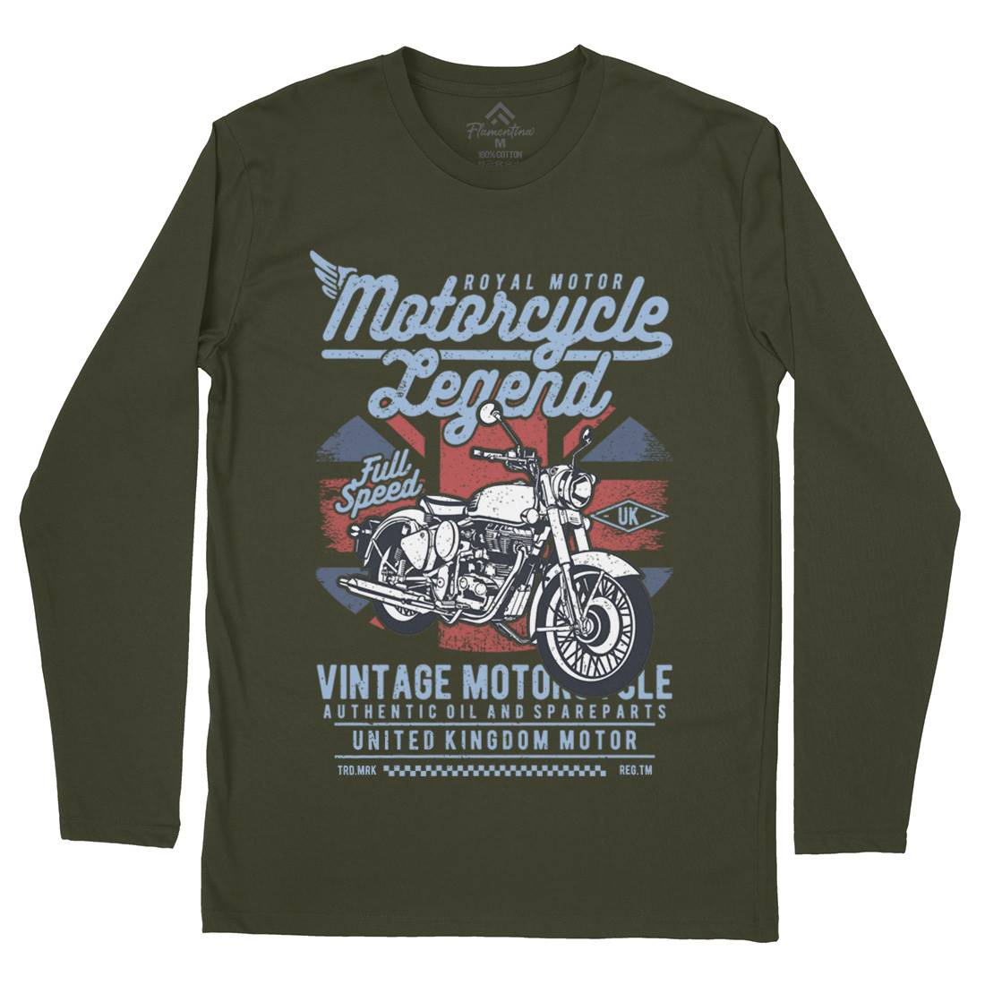 Legend Mens Long Sleeve T-Shirt Motorcycles A721