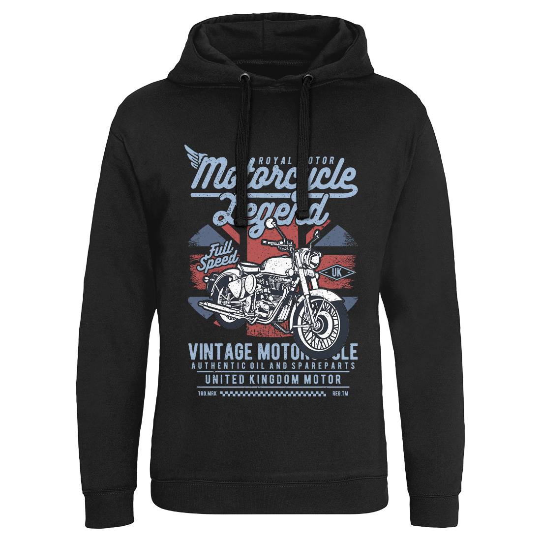 Legend Mens Hoodie Without Pocket Motorcycles A721