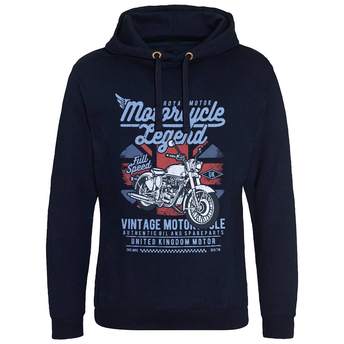 Legend Mens Hoodie Without Pocket Motorcycles A721