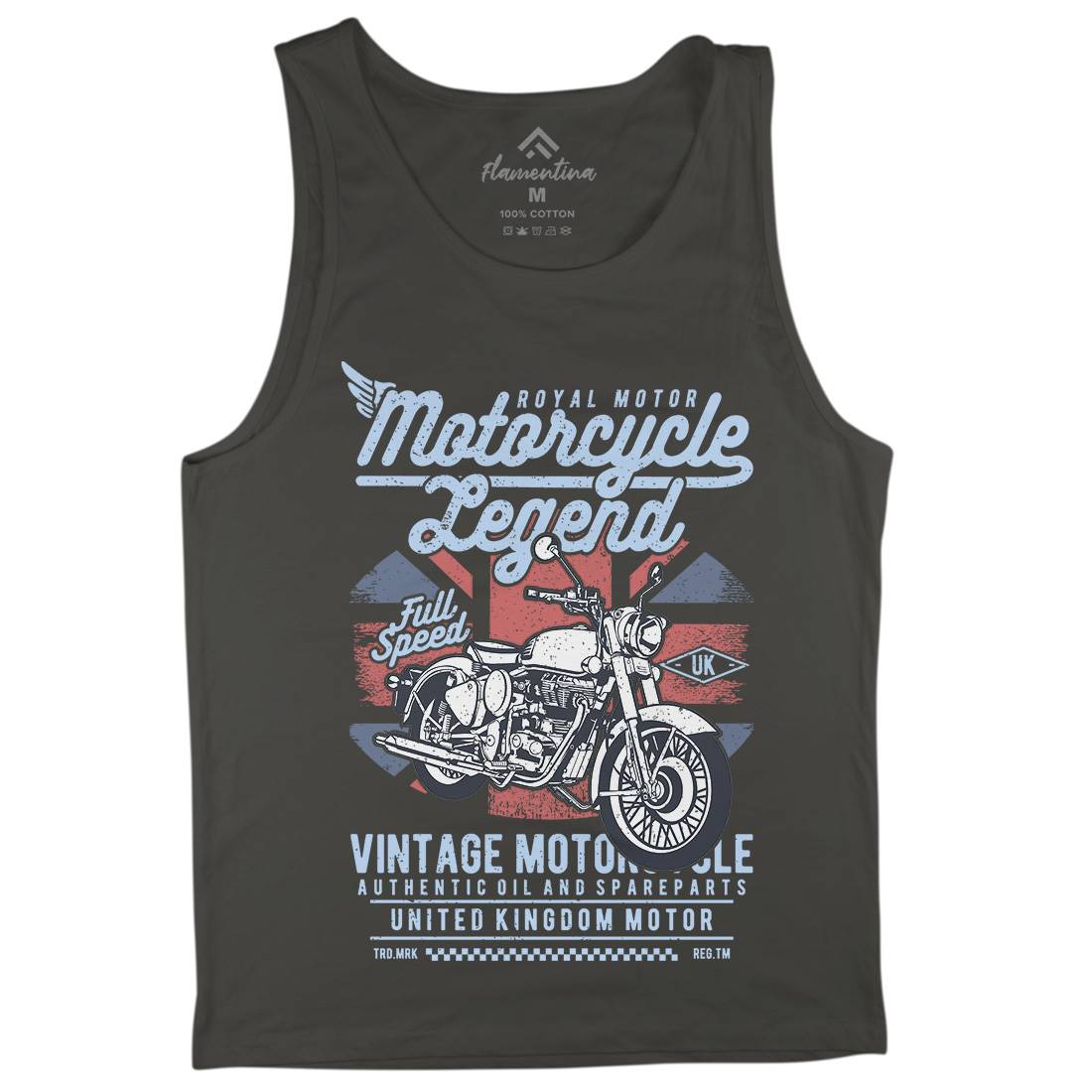 Legend Mens Tank Top Vest Motorcycles A721