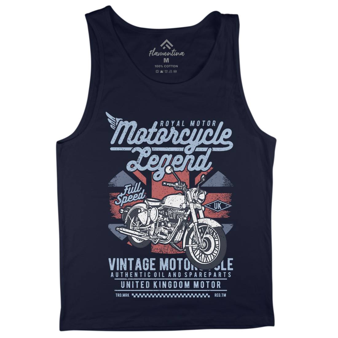 Legend Mens Tank Top Vest Motorcycles A721