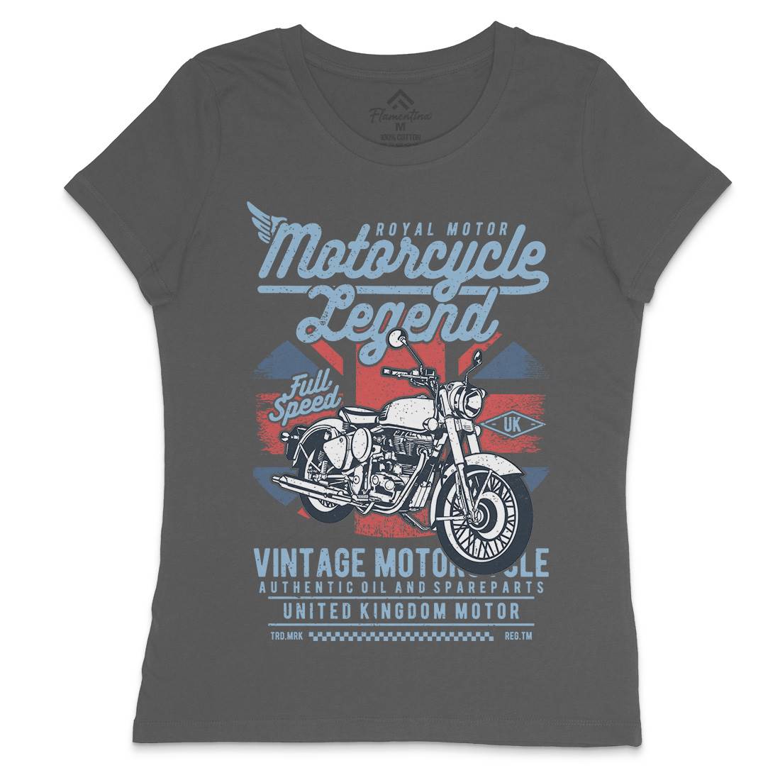 Legend Womens Crew Neck T-Shirt Motorcycles A721