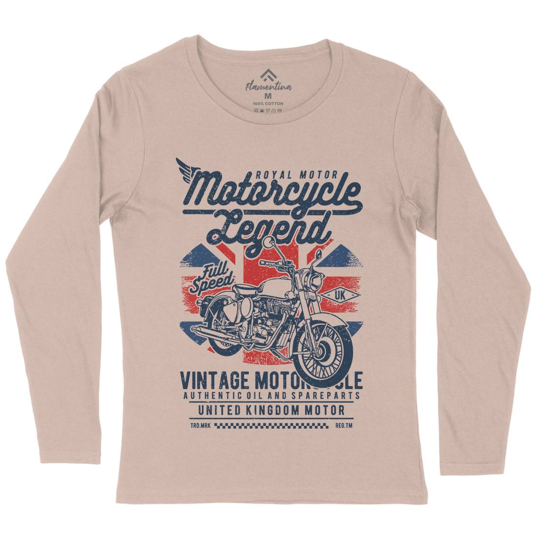 Legend Womens Long Sleeve T-Shirt Motorcycles A721