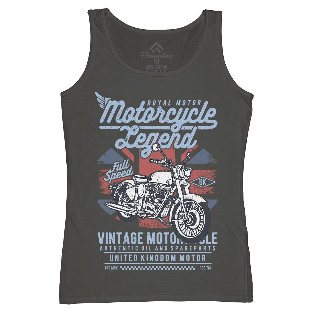 Legend Womens Organic Tank Top Vest Motorcycles A721