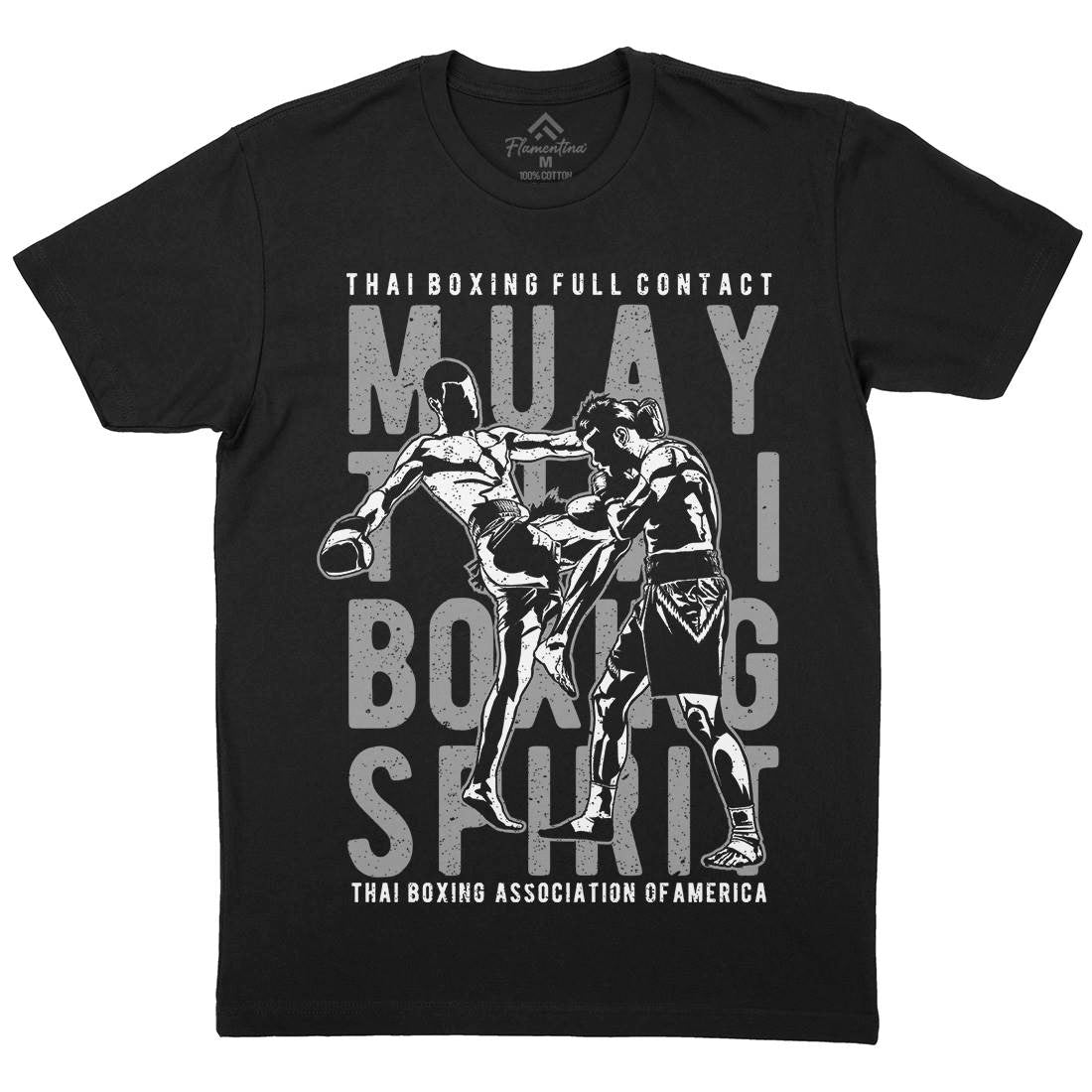 Muay Thai Mens Organic Crew Neck T-Shirt Sport A722